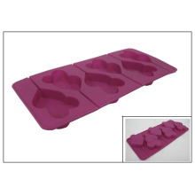 6 Cells Heart Shaped Silicone Ice Sucker Mould (RS23)